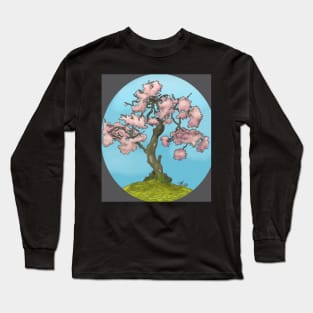 Cherry Blossoms Digital Art Long Sleeve T-Shirt